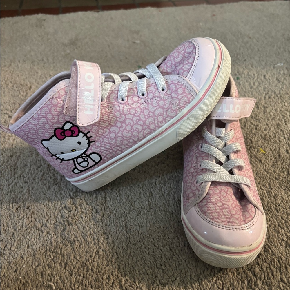 Girls Pink Hello Kitty Hightop Sneaker - 1